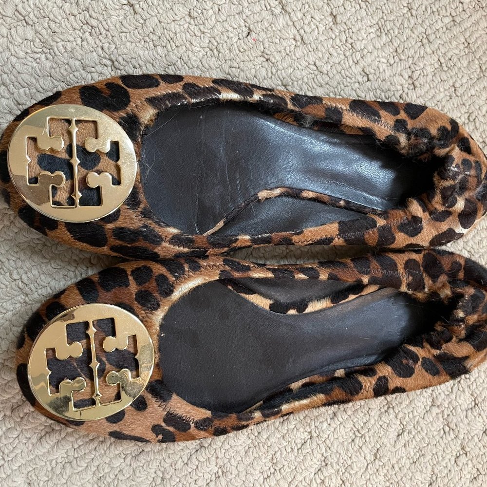 Tory Burch cheetah print flats